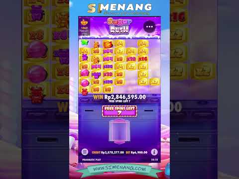 MAX WIN SUGAR RUSH SLOT⁉️ MEGA BIG WIN BONUS OMG 😮 #shortsvideo