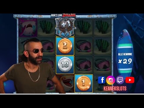 Razor Shark gönnt legendären Win!🤘🏻🤩slot ‘n’ roll amk 😎