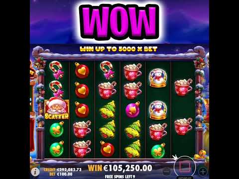 SANTA’S GREAT GIFT 🎁 SLOT BIG WIN MULTIPLIER 🔥 & EXTRA FREE SPINS‼️ #shorts