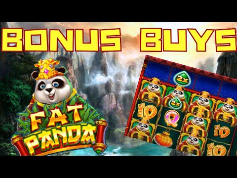 *NEW SLOT* SUPER BONUS BUYS AND HIGHER STAKES ON FAT PANDA BY PRAGMATIC PLAY CAN WE GETA BIG WIN?